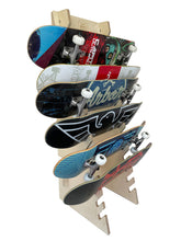 freestanding display and storage rack for skateboards and longboards