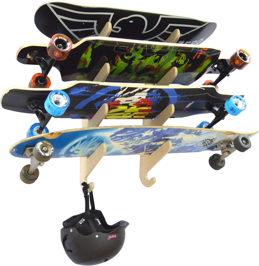 Modular Skate Rack System THE ANNEX skateboard wall rack
