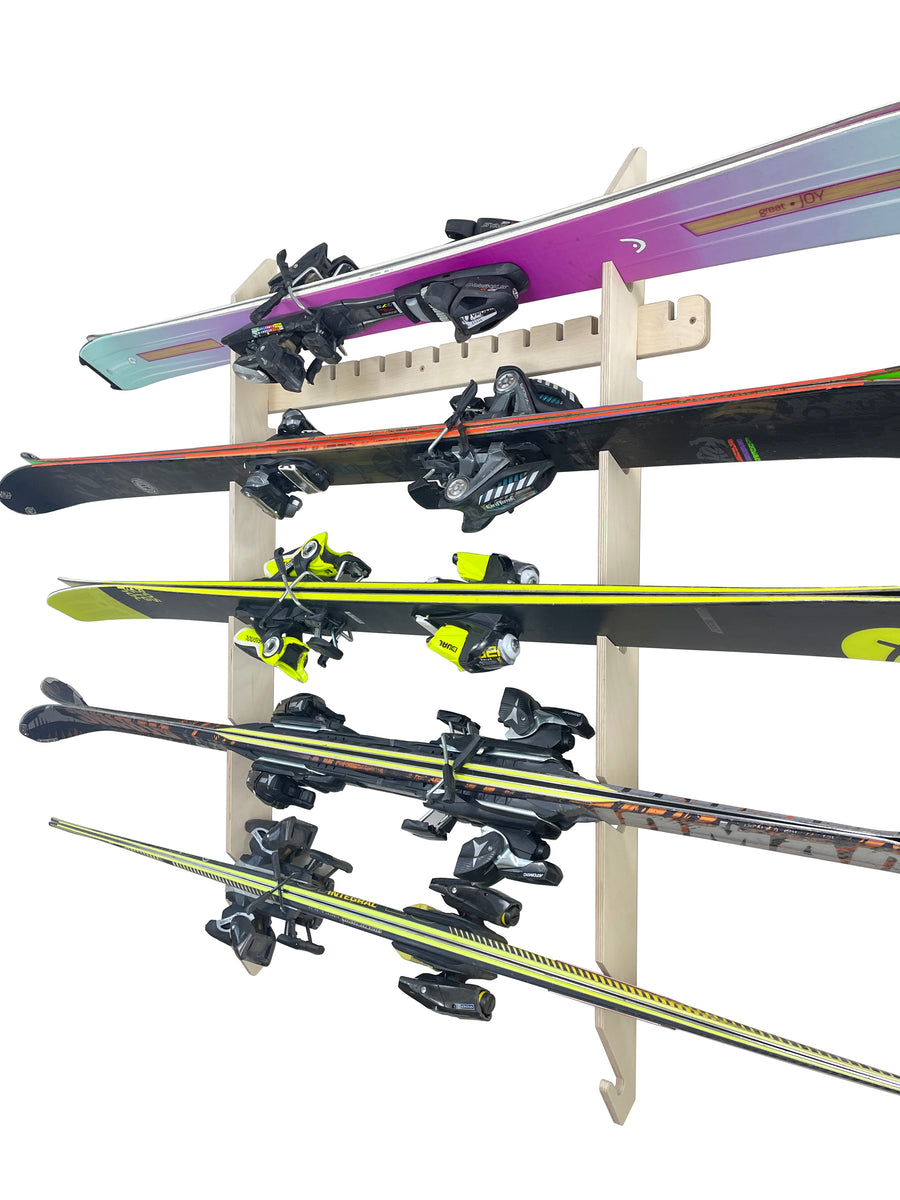 Ski Rack Atlas Slotted Ski Wall Storage Rack | Wall Mount Ski Rack | Pro Board Racks